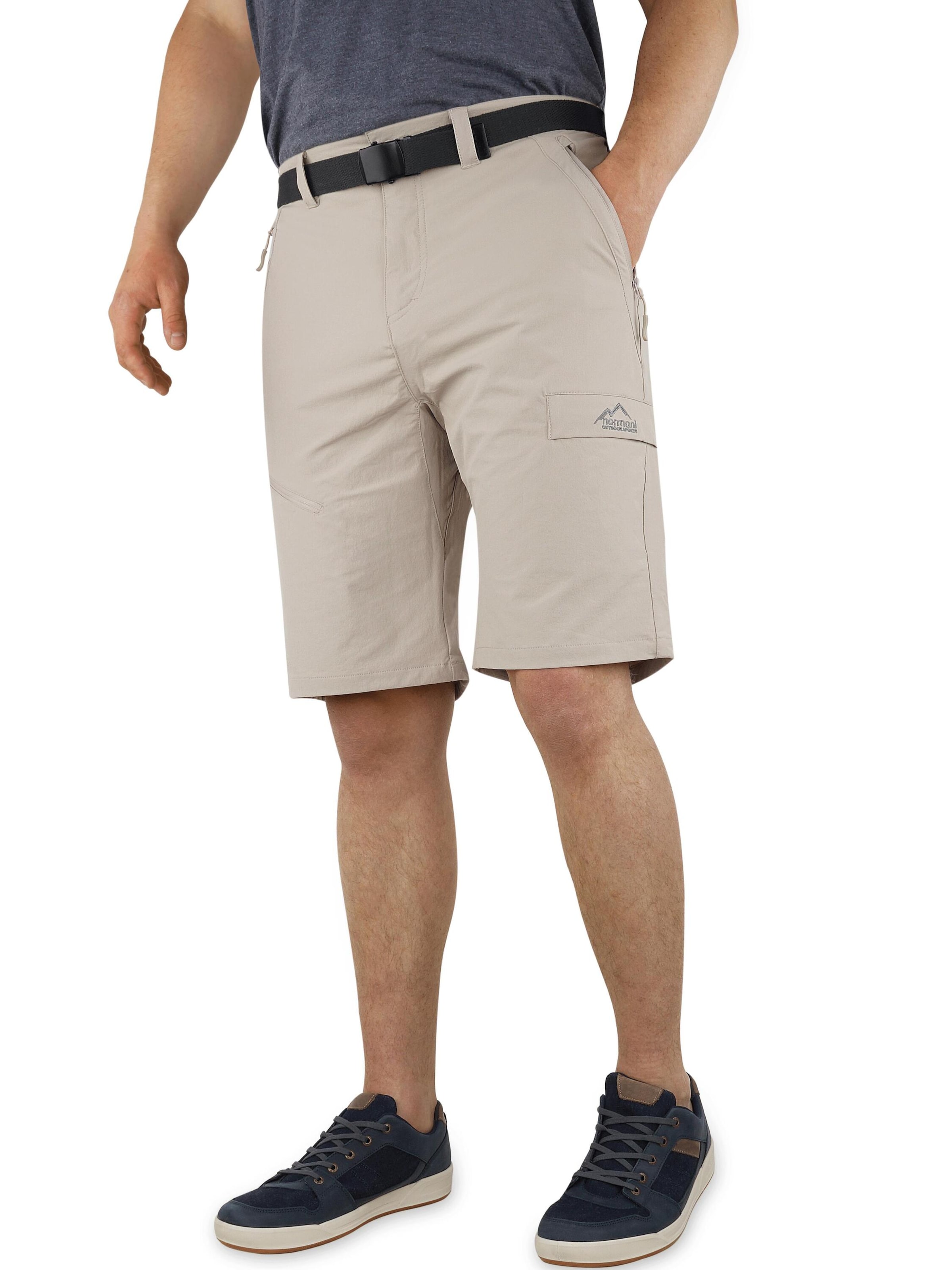 normani Regular Outdoor trousers 'Minkey' in Beige: front