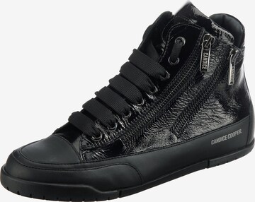 Candice Cooper High-Top Sneakers in Black: front