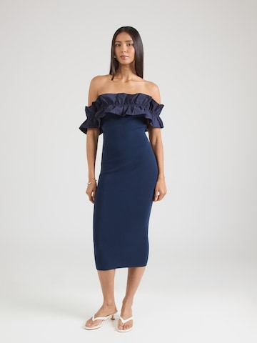 Robes en maille 'JOYNOMI' Essentiel Antwerp en bleu : devant