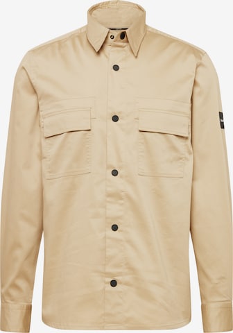 Calvin Klein Button Up Shirt 'MODERN EXPLORER' in Beige: front
