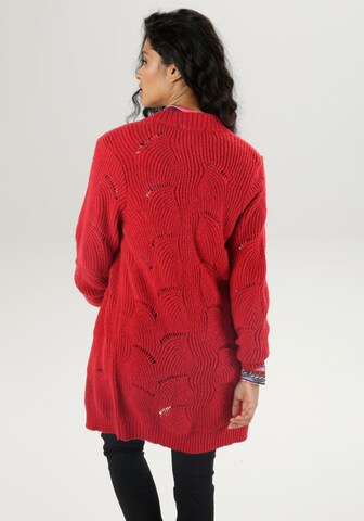 Aniston SELECTED Strickjacke in Rot