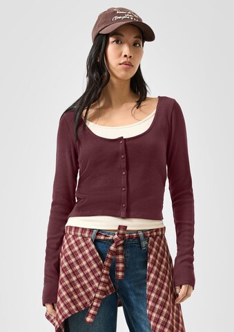 QS Shirt in Rot: Vorderseite