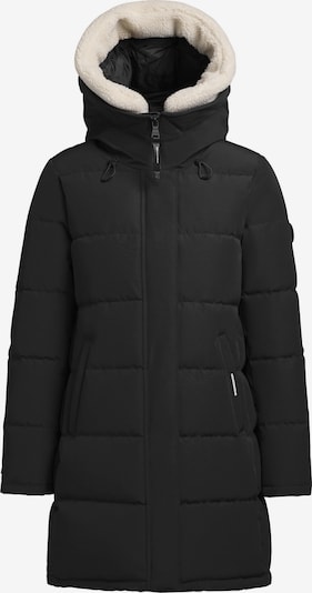 khujo Mantel ' FALTD TEDDY ' in schwarz, Produktansicht