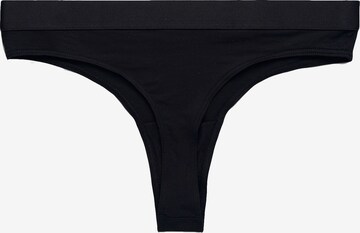 Organic Basics String 'Lite Tanga' in Schwarz: predná strana