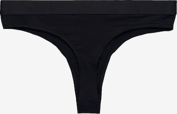 Organic Basics Thong 'Lite Tanga' in Black: front