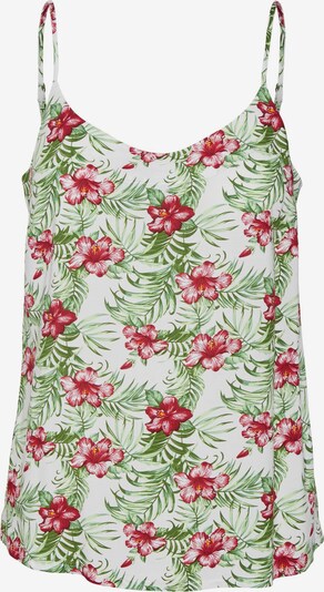 Vero Moda Petite Topp 'Easy' roheline / tulipunane / valge, Tootevaade