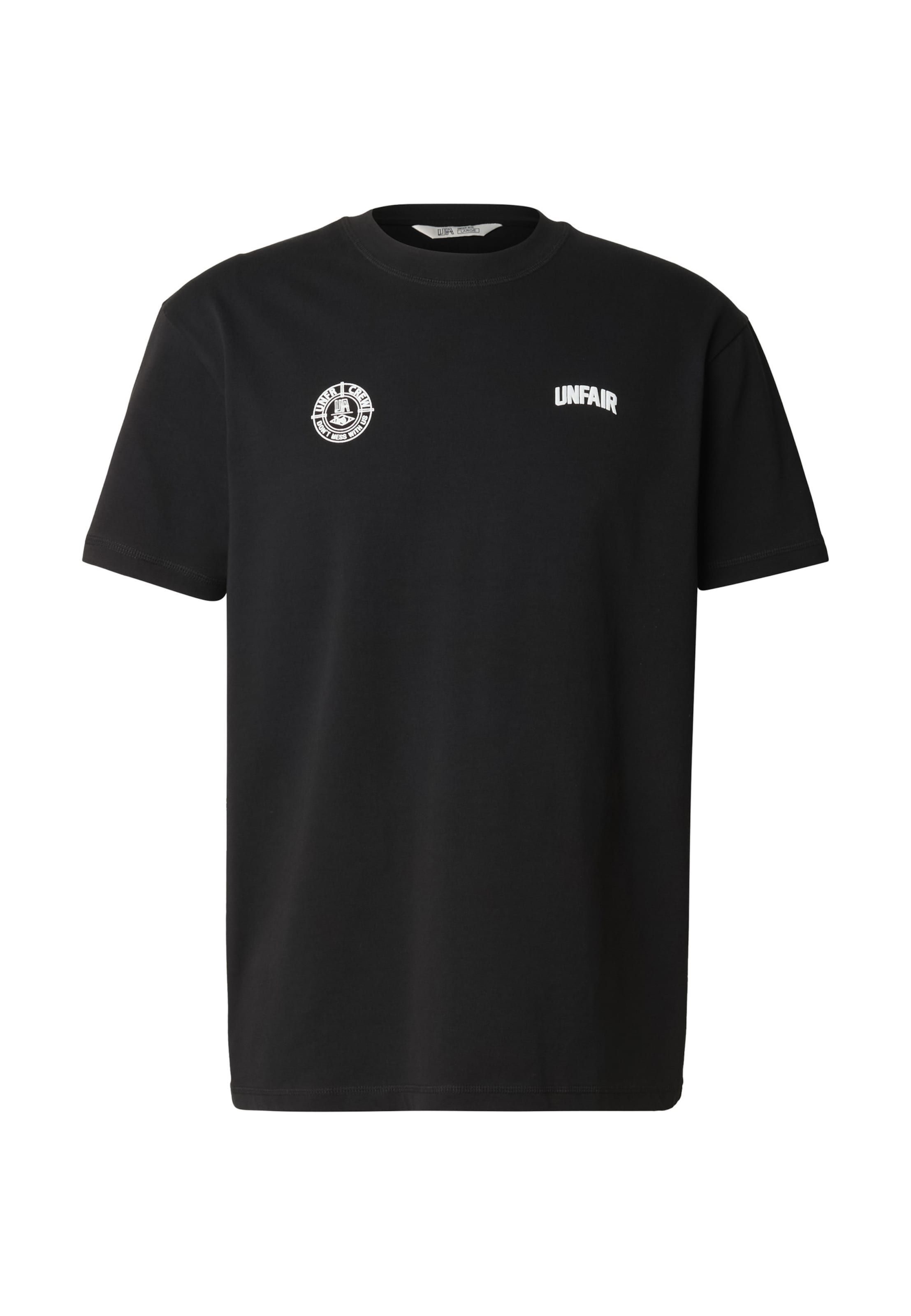 Unfair Athletics T-Shirt 'Two Side' in Schwarz: Vorderseite
