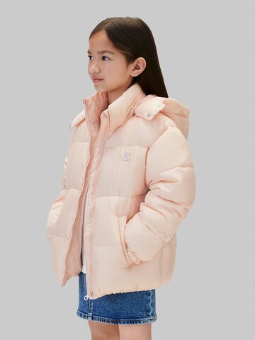 Calvin Klein Jeans Regular Jacke in Orange