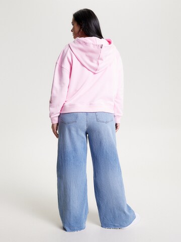 Sweat-shirt Tommy Hilfiger Curve en rose