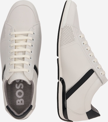 Sneaker bassa 'Saturn' di BOSS Black in bianco