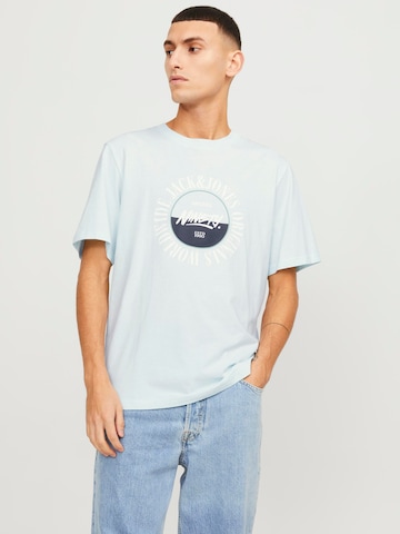 JACK & JONES Футболка 'COBIN' в Синий: спереди