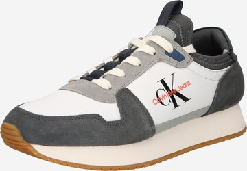 Calvin Klein Jeans Platform trainers in Grey: front