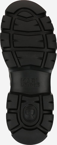 Karl Lagerfeld Lace-Up Ankle Boots in Black