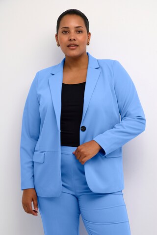 KAFFE CURVE Blazer 'Sakira' in Blue: front