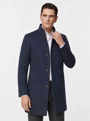 ALLTHEMEN Winter Coat 'Mantelruhe-1' in Blue