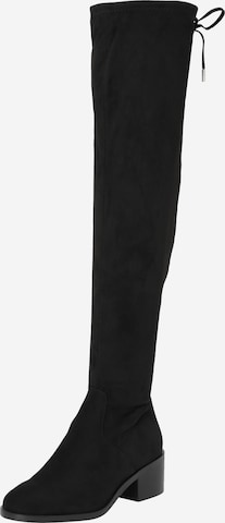 STEVE MADDEN - Botas sobre la rodilla 'SALVAGE' en negro: frente