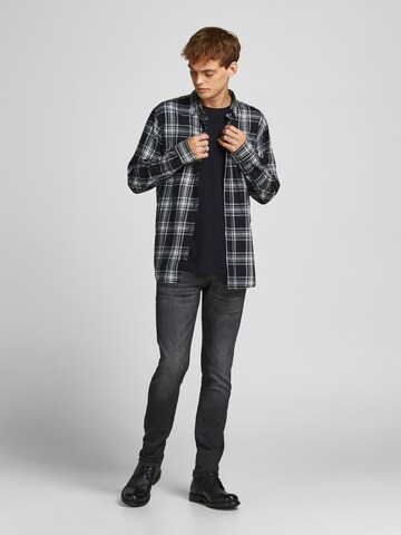 JACK & JONES - Skinny Calças de ganga 'Glenn' em preto