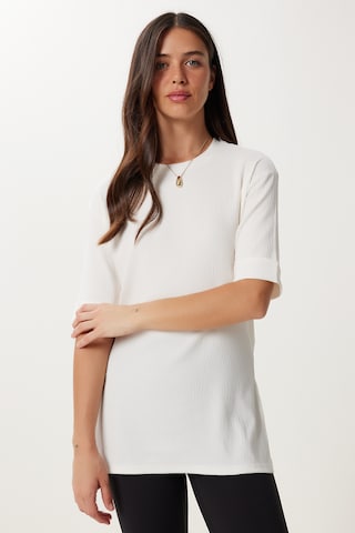 Happiness İstanbul Bluse in Weiß: Vorderseite