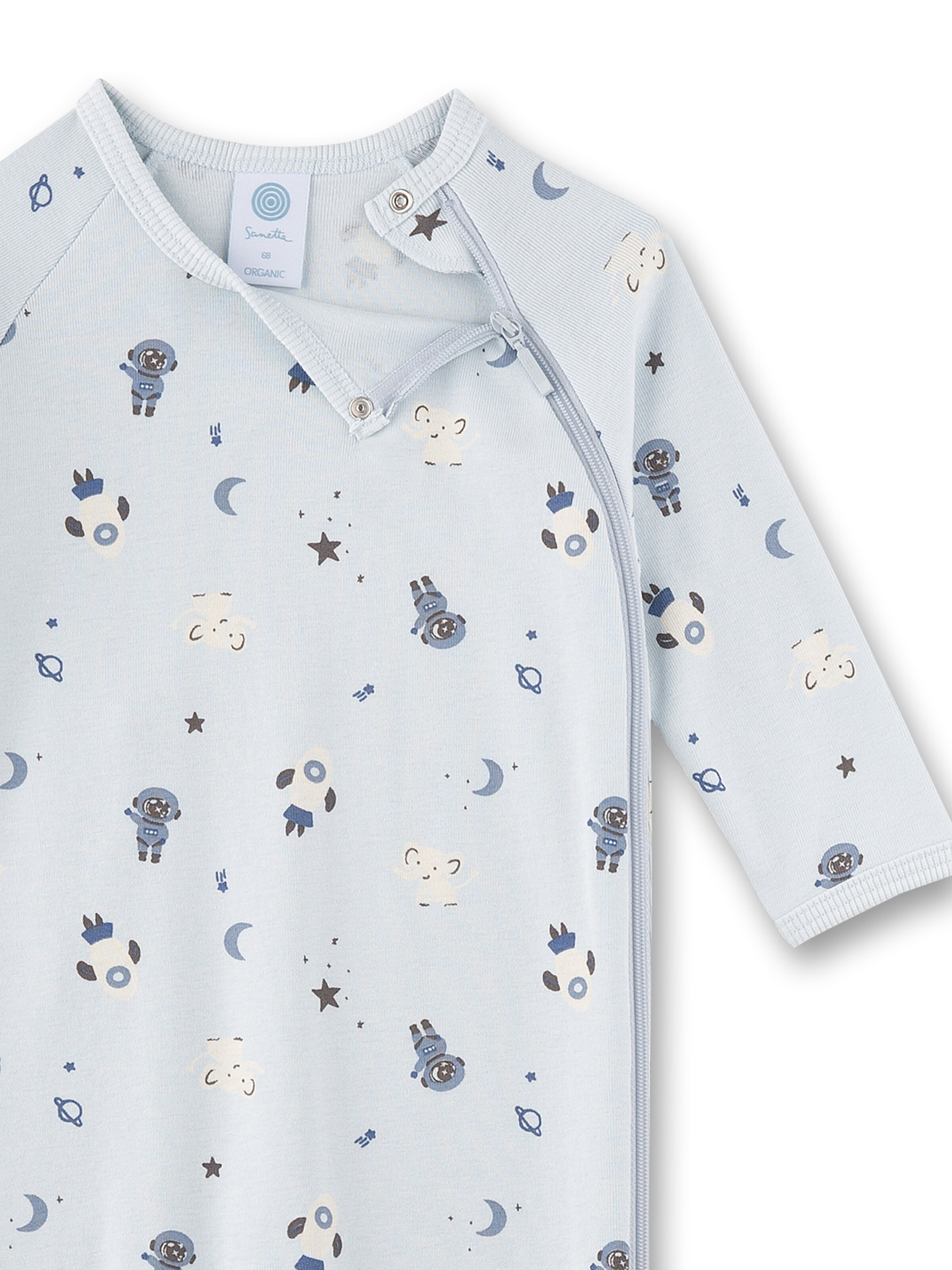 Tutina / body per bambino di Sanetta in blu