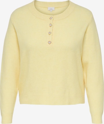ONLY Carmakoma Trui 'CARMacey' in Geel: voorkant