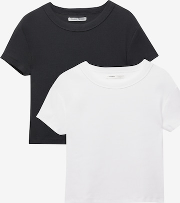 Pull&Bear T-Shirt in Schwarz: Vorderseite