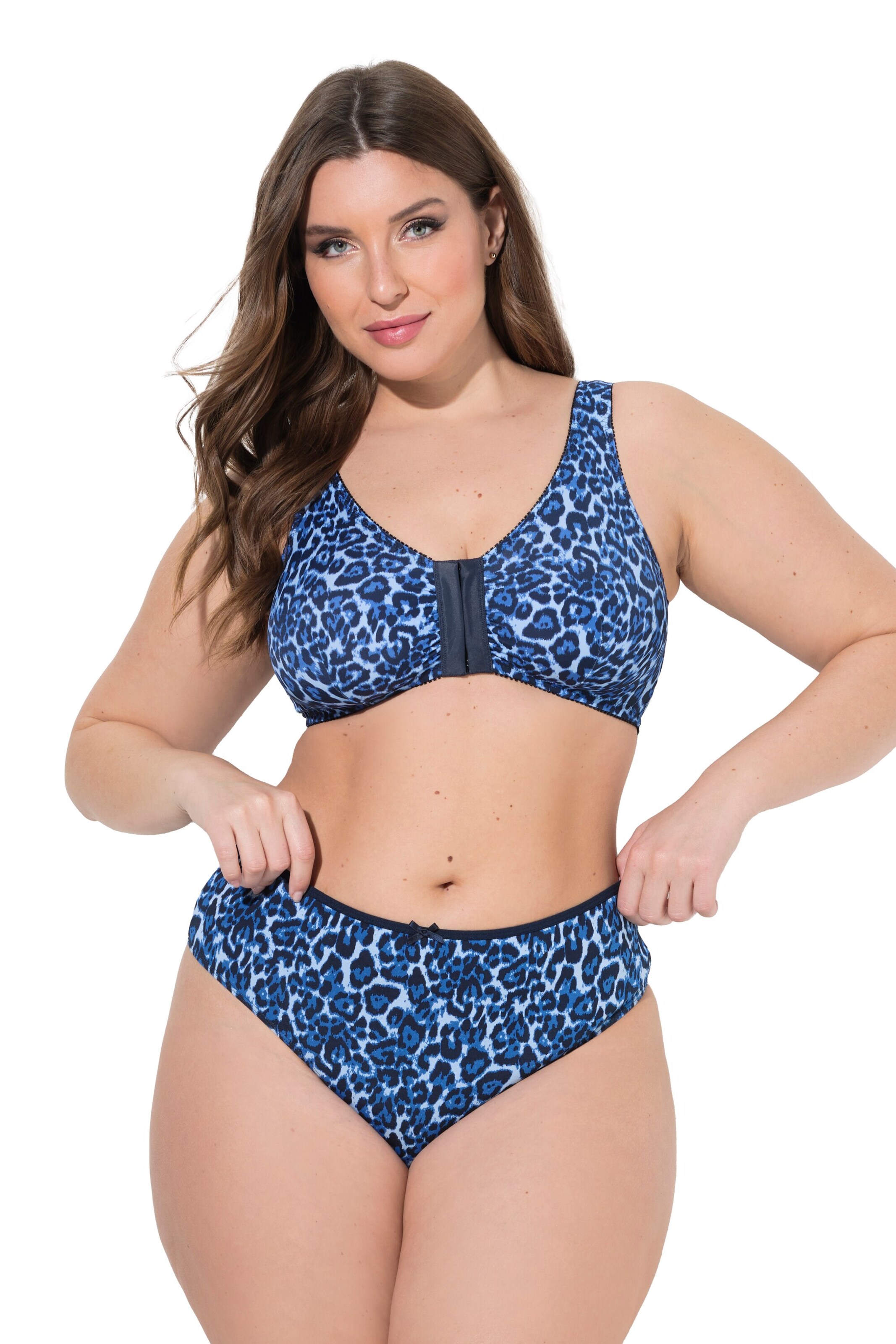 Ulla Popken String in Blau: Vorderseite