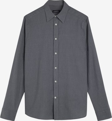 J.Lindeberg Slim Fit Skjorte i grå: forside