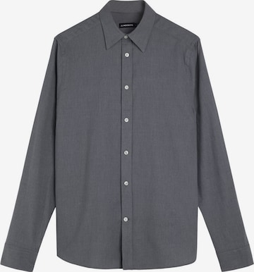 J.Lindeberg Slim Fit Skjorte i grå: forside