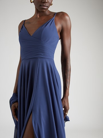 mascara - Vestido en azul