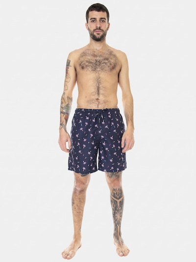 Happy Socks Boardshorts 'Confetti Palm Long' en S en bleu, Vue avec produit
