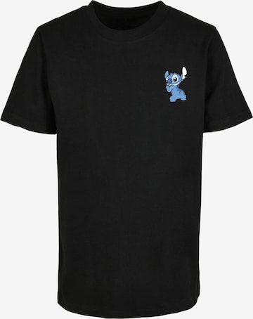 Maglietta 'Lilo And Stitch' di ABSOLUTE CULT in nero: frontale