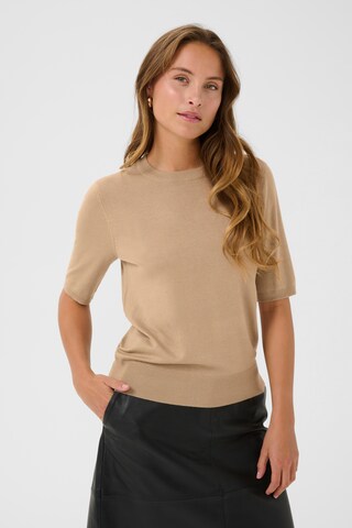 CULTURE - Pullover 'Annemette' em castanho: frente