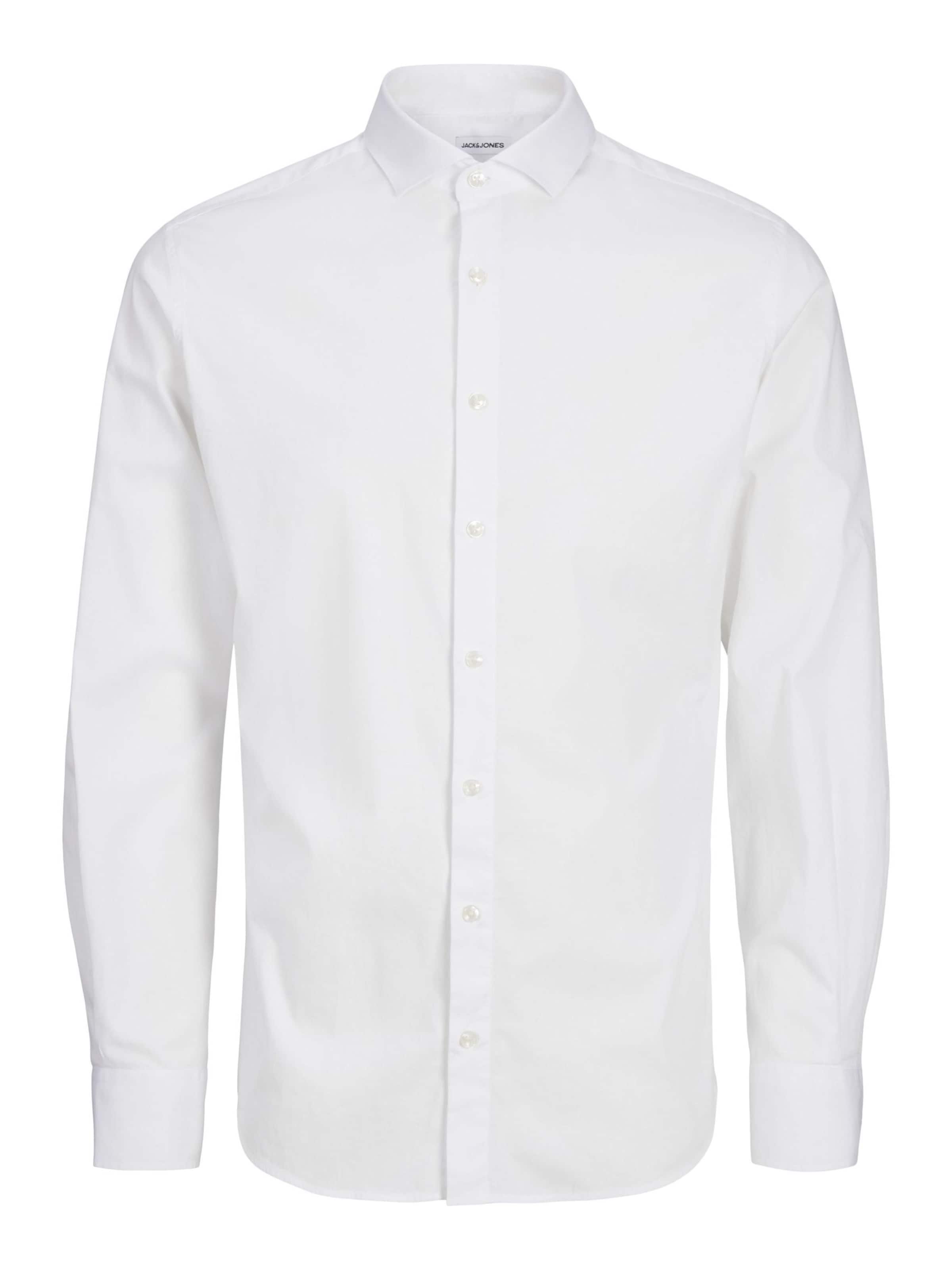 Jack & Jones Junior - Ajuste regular Camisa 'JJEAxel' en blanco: frente