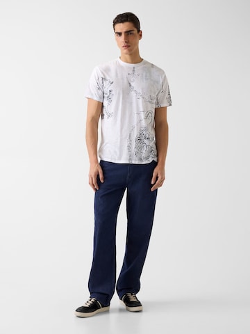 Maglietta 'Southeast Burnout' di GUESS in bianco