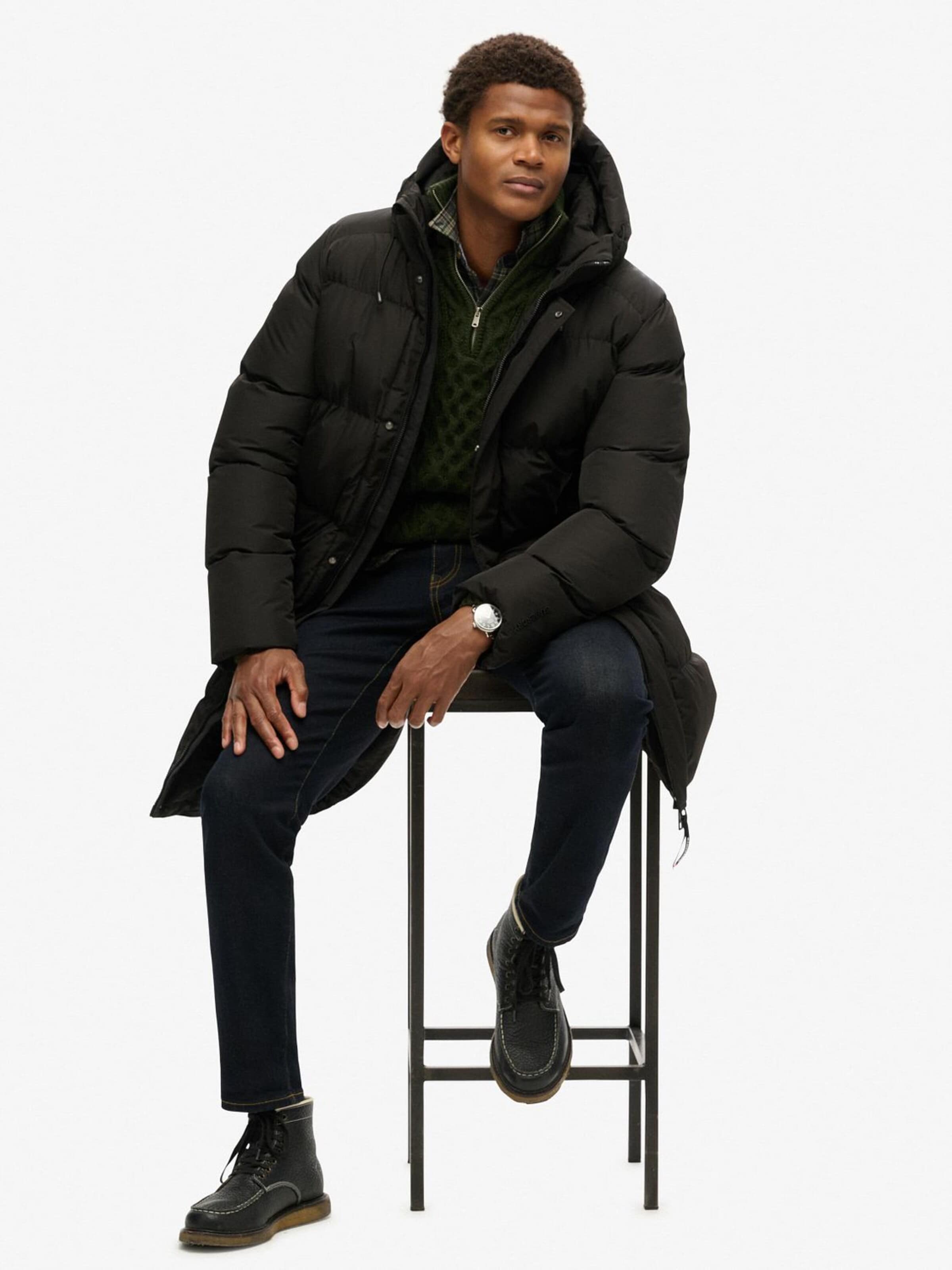Superdry Wintermantel‌‌‌‌‌‌‌‌‌ in Schwarz