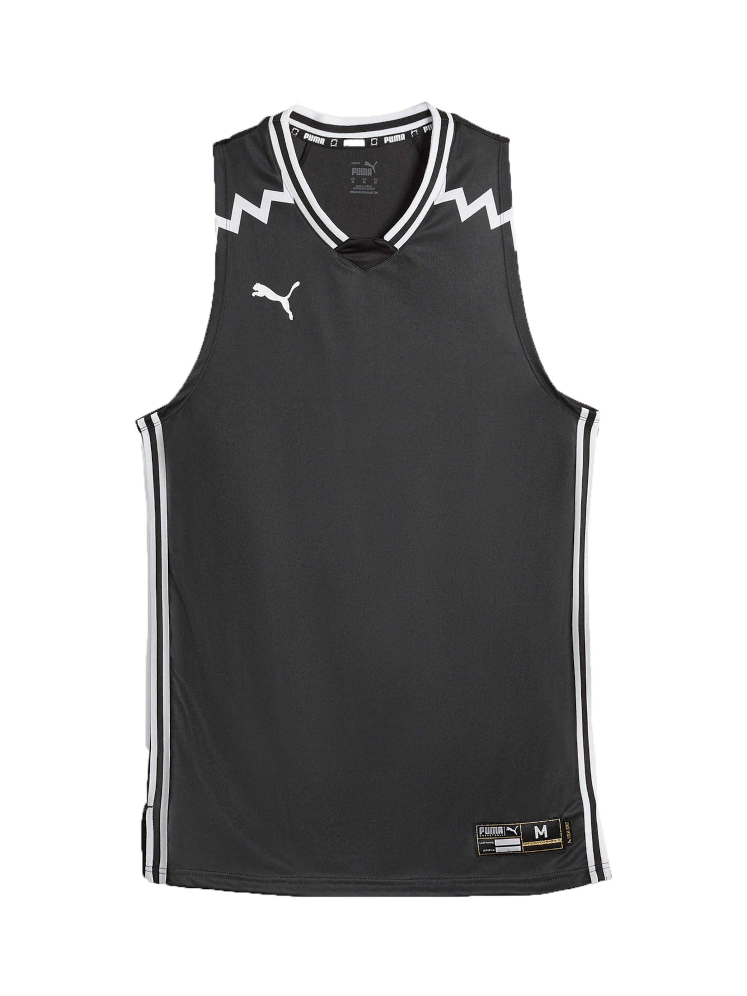 PUMA Sporttop 'Team Game' in Schwarz: Vorderseite
