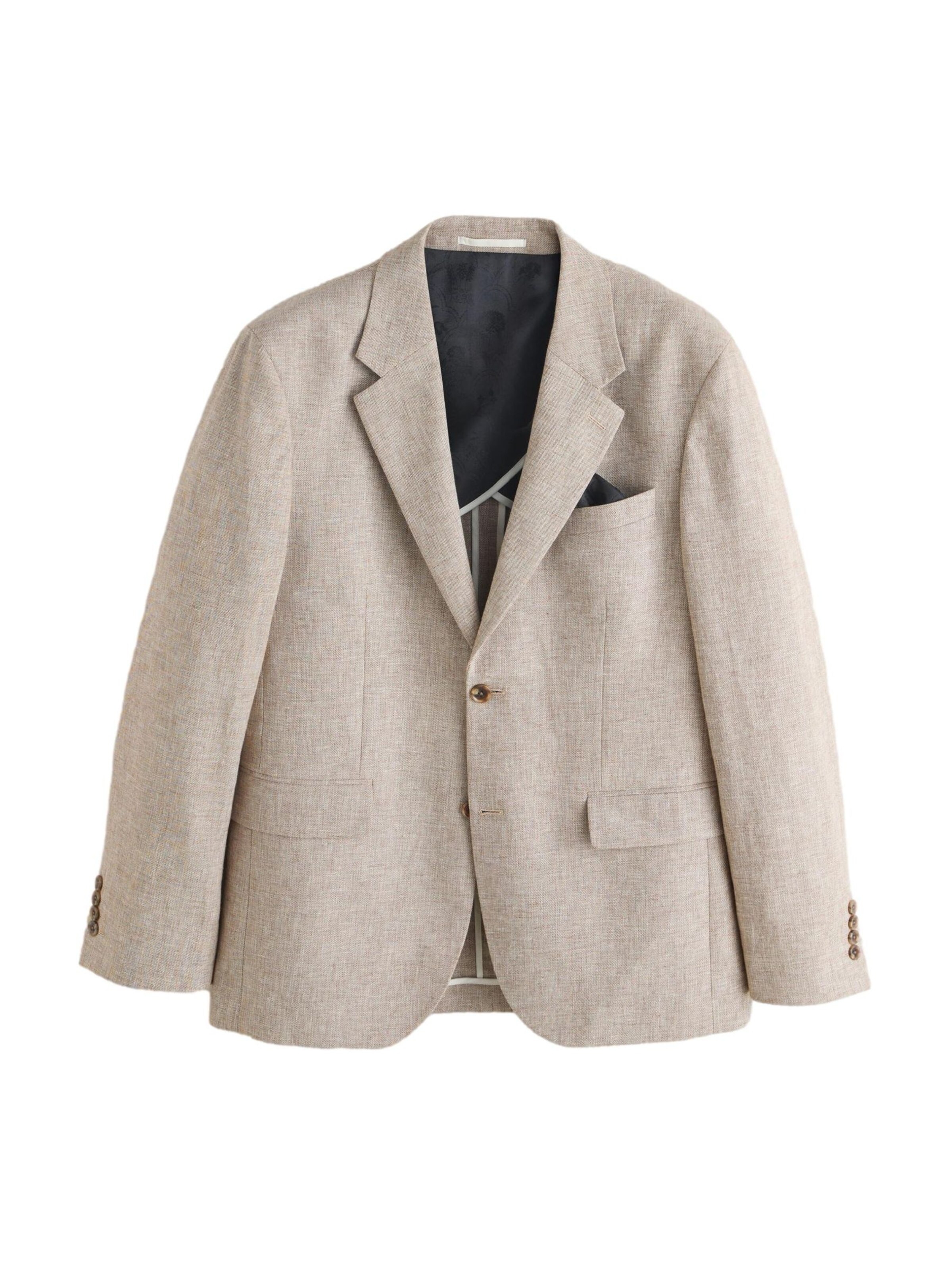 Next Regular fit Ανδρικό σακάκι σε μπεζ: μπροστά