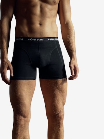 BJÖRN BORG Boxer shorts 'Solid' in Black