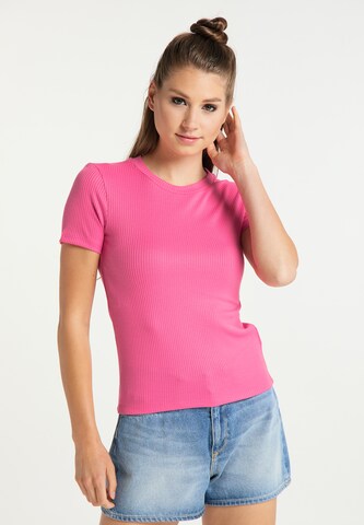 T-shirt MYMO en rose : devant
