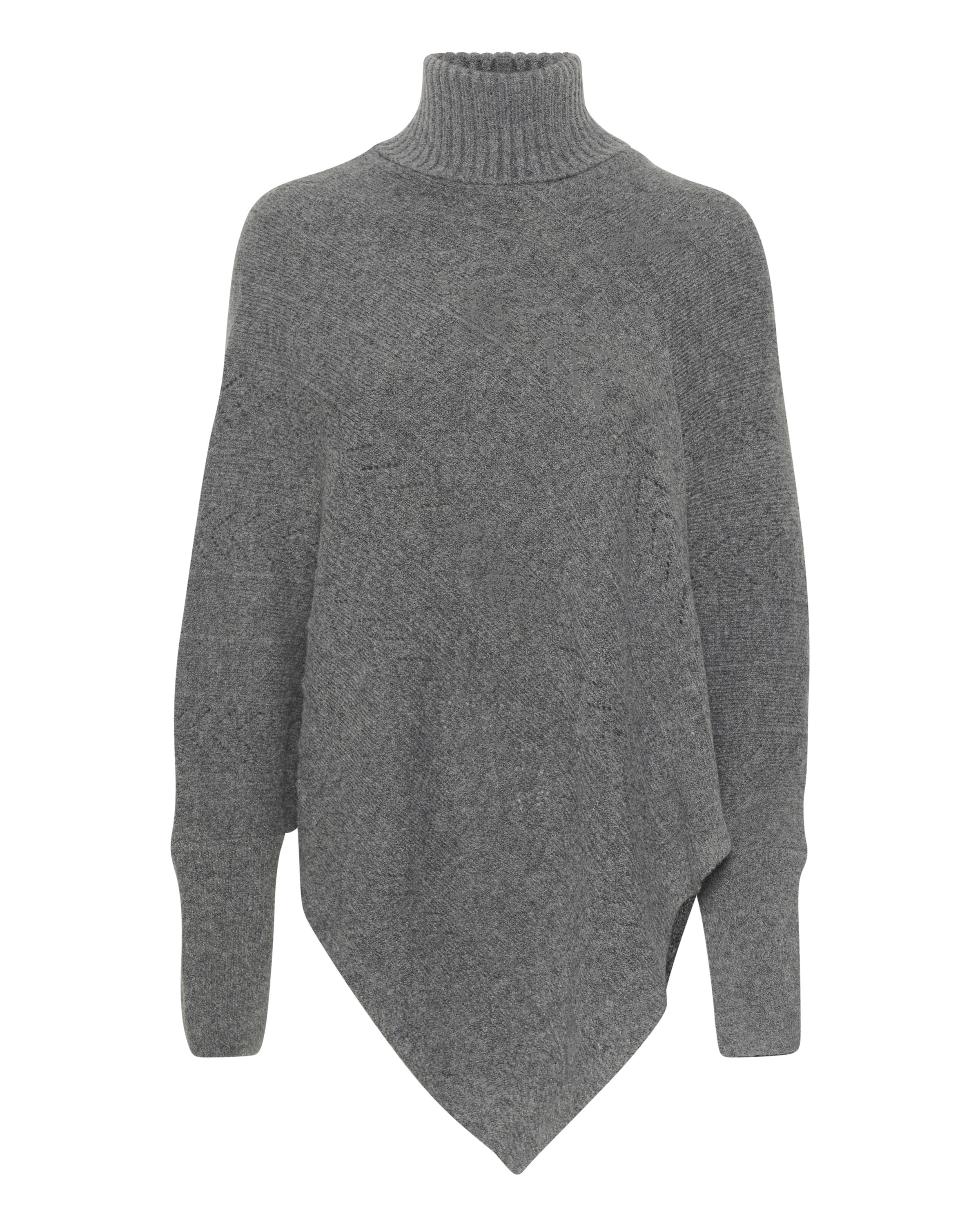 pelēks Cream Pončo 'Holiday': no priekšpuses