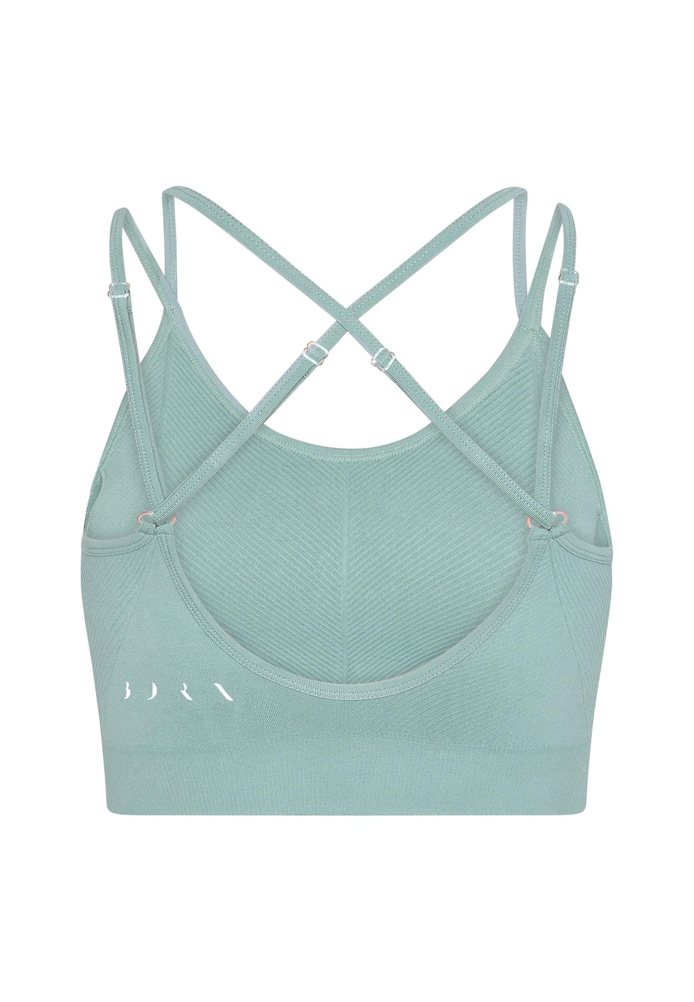 Born Living Yoga Bustier BH 'Sarvan' in Groen