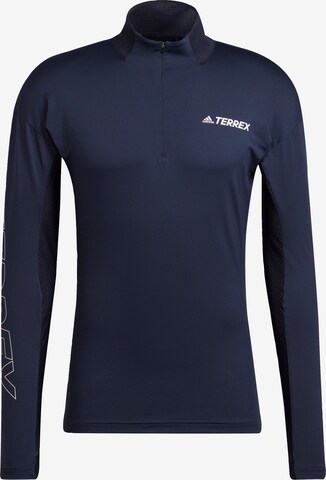 ADIDAS TERREX Functioneel shirt 'Xperior' in Blauw: voorkant