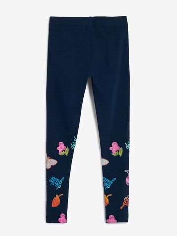 Desigual Skinny Legginsy w kolorze niebieski