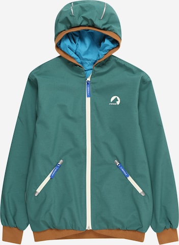 FINKID Between-Season Jacket 'MUUTUVA' in Green: front