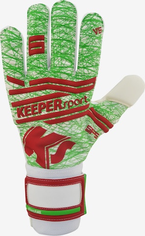 KEEPERsport Athletic Gloves in Green: front