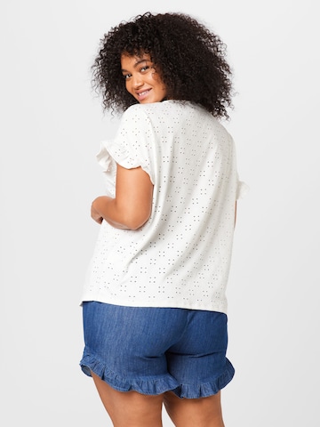 ABOUT YOU Curvy - Camiseta 'May' en blanco