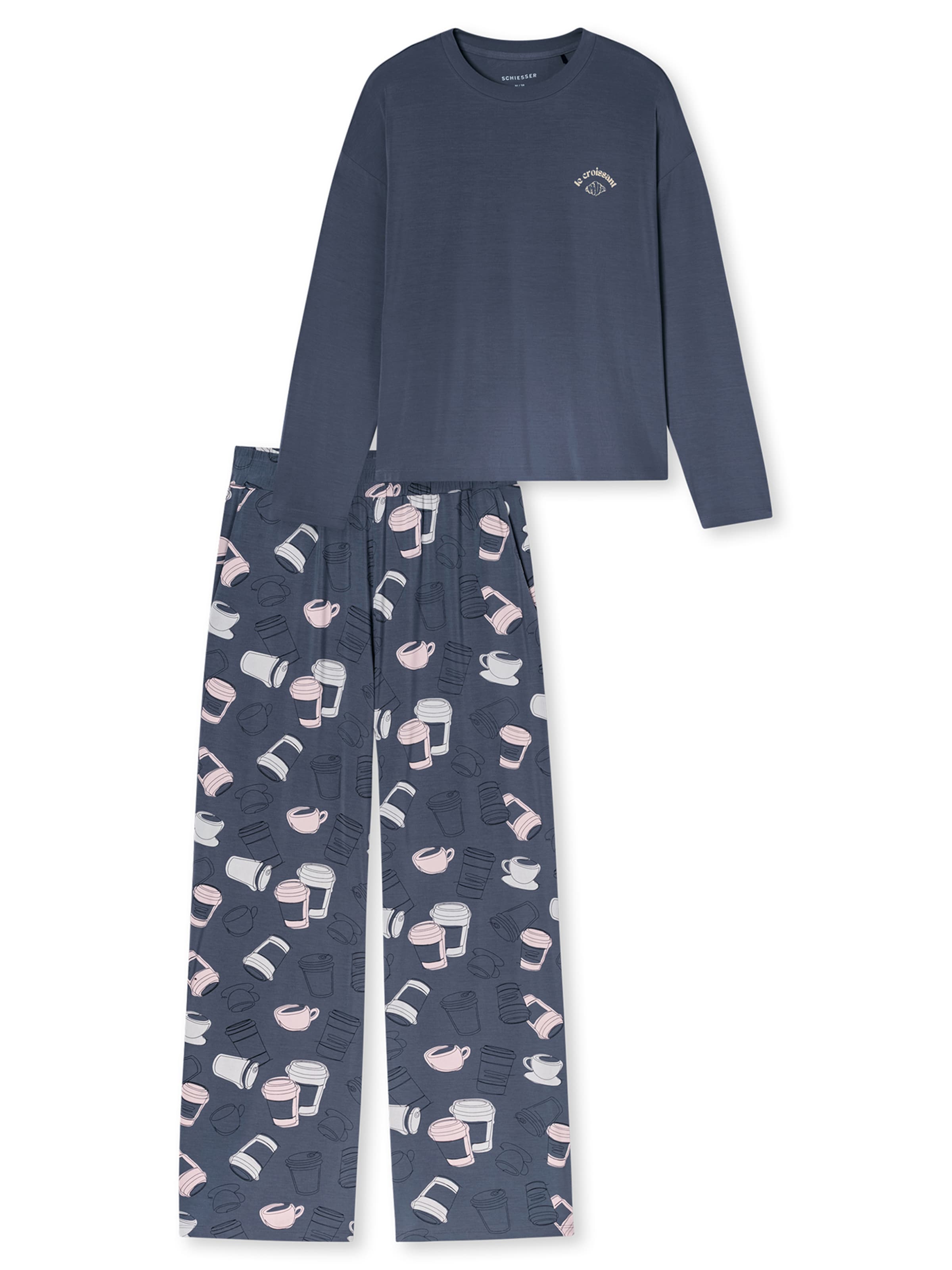 Pyjama ' Casual Fashion ' SCHIESSER en bleu : devant