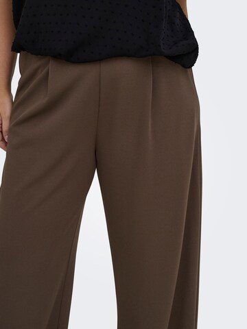 Wide Leg Pantalon à pince 'CARSTILLA' ONLY Carmakoma en marron