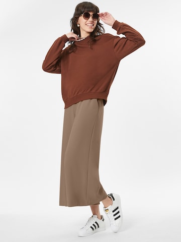 FRENCH CONNECTION Wide Leg Hose 'WHISPER' in Braun