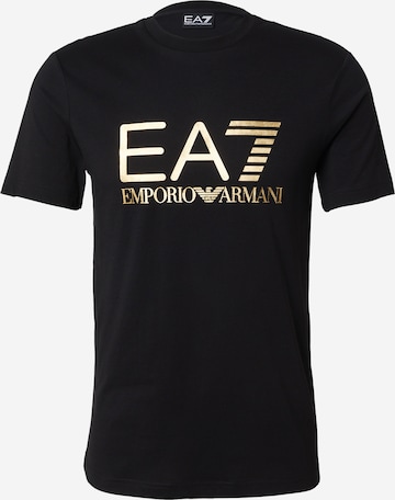 Tricou de la EA7 Emporio Armani pe negru: față